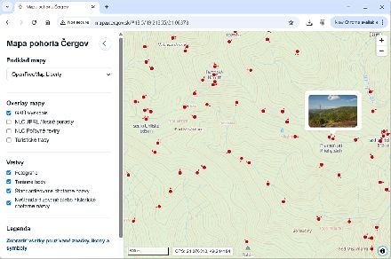 Nová mapa pohoria Čergov