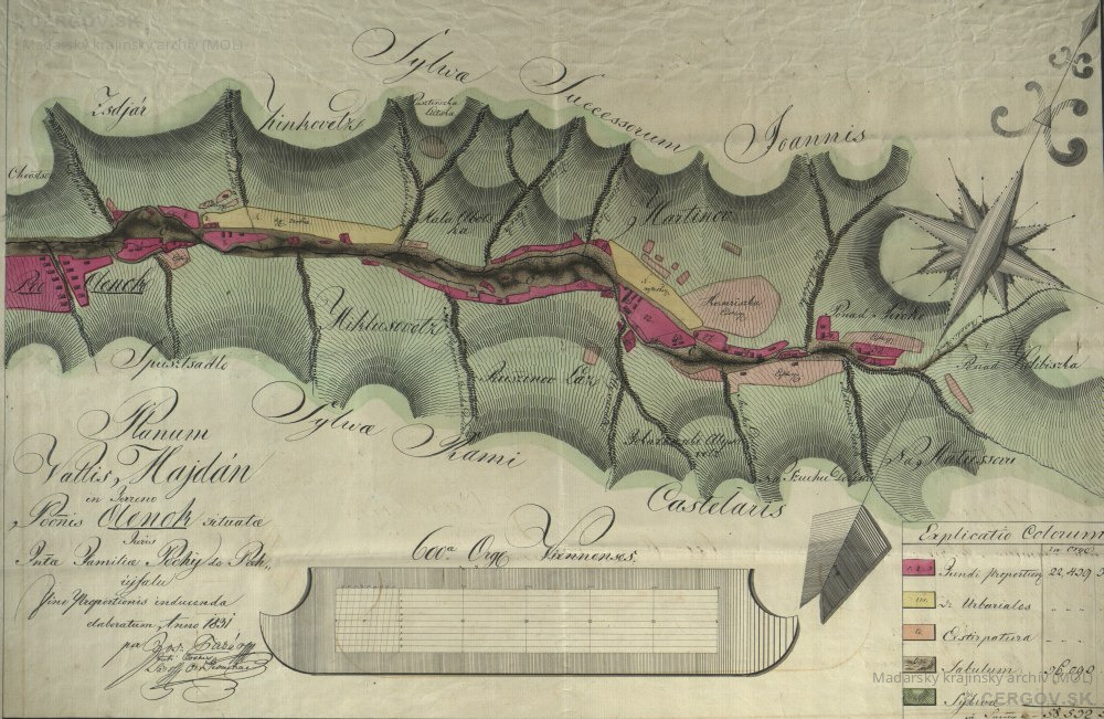 Planum Vallis Majdán (Mapa doliny Majdanu)