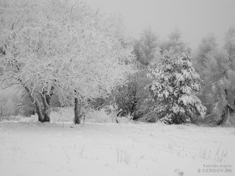 Hmlisté zimné popoludnie na Solisku.