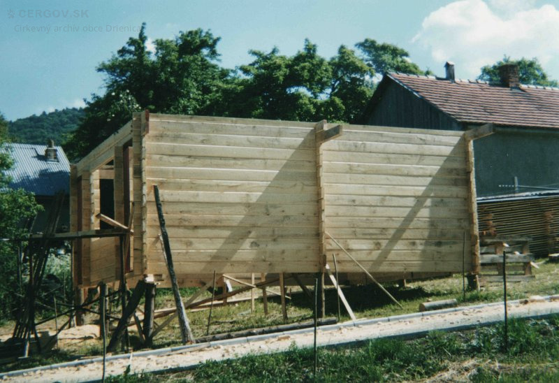 Výstavba kaplnky na cintoríne v obci Drienica